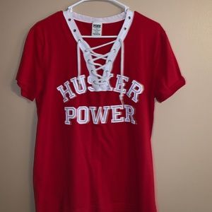 PINK Victoria's Secret Small Husker Power Shirt
